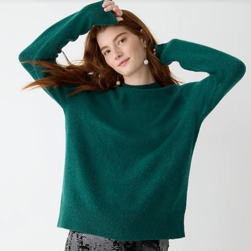 J.Crew Rollneck sweater in Supersoft yarn  - Green size Small S